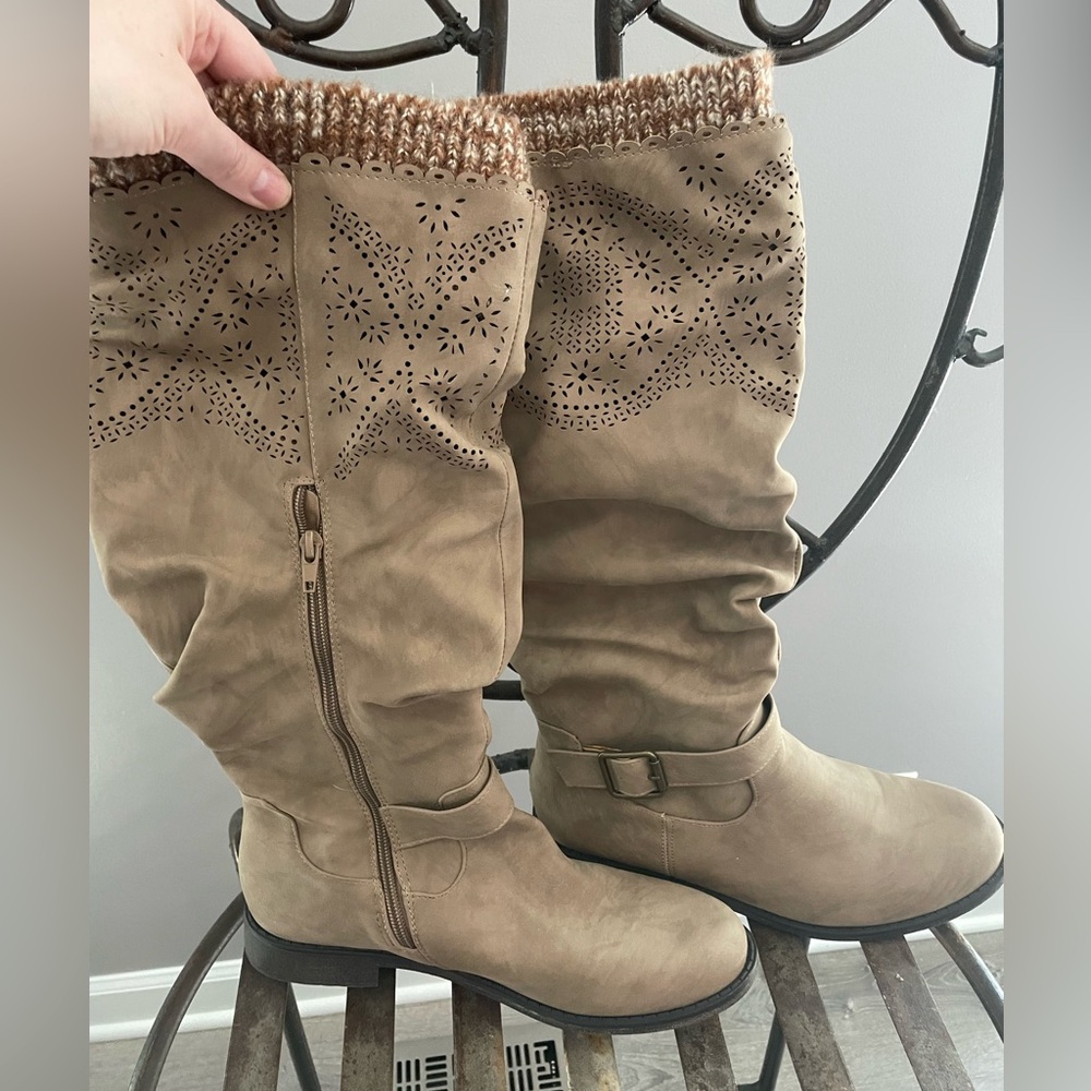 Stylish Just Fab Tan Women's Boots